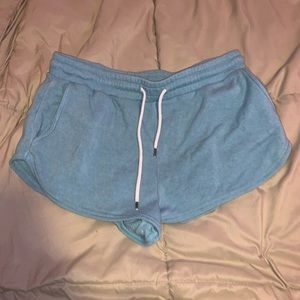 Blue sweat shorts
